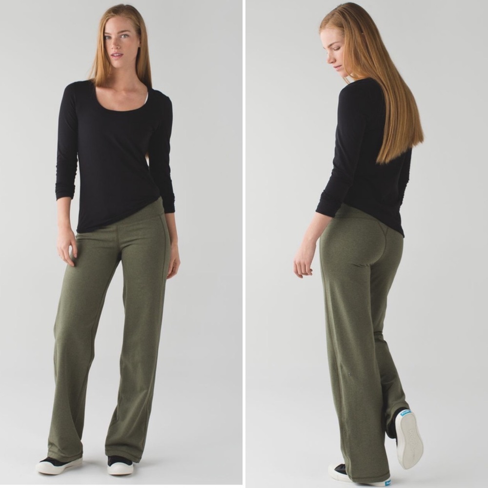 Lululemon Dark Olive Lulu Pant II